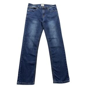 Hudson Jeans Teens 28x25.5 Blue Medium Wash Straight Stretch Denim‎ Size 14